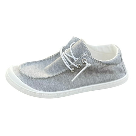 

WANYNG slippers for women Women Soft Sole Massage Flat Sneakers Fashion Casual Lace Up Casual Shoes Soft Sole Sneakers ladies Shoes Gray 40