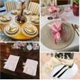 thumbnail image 6 of QZS Portable Napkins,6Pcs Reusable Handmade Cloth Napkins,Durable Cotton Cloth with Fringe,Delicate Handmade Table Cloth for Dinners,Parties,16.5x16.5In, 6 of 6