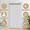 thumbnail image 3 of DONGPAI Door Curtains for Doorways, 55"x 78" Pleated Folding Doors Curtain Accordion Closet Curtain Vertical Privacy Drapes Shower Curtain for Living Room Bedroom, 1 Panel, White, 3 of 8