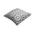 thumbnail image 3 of TreeWool (Pack of 2) Ogee Ikat Accent Decorative Cotton Throw Pillow Covers (18 x 18 Inches, Graphite Gray), 3 of 6