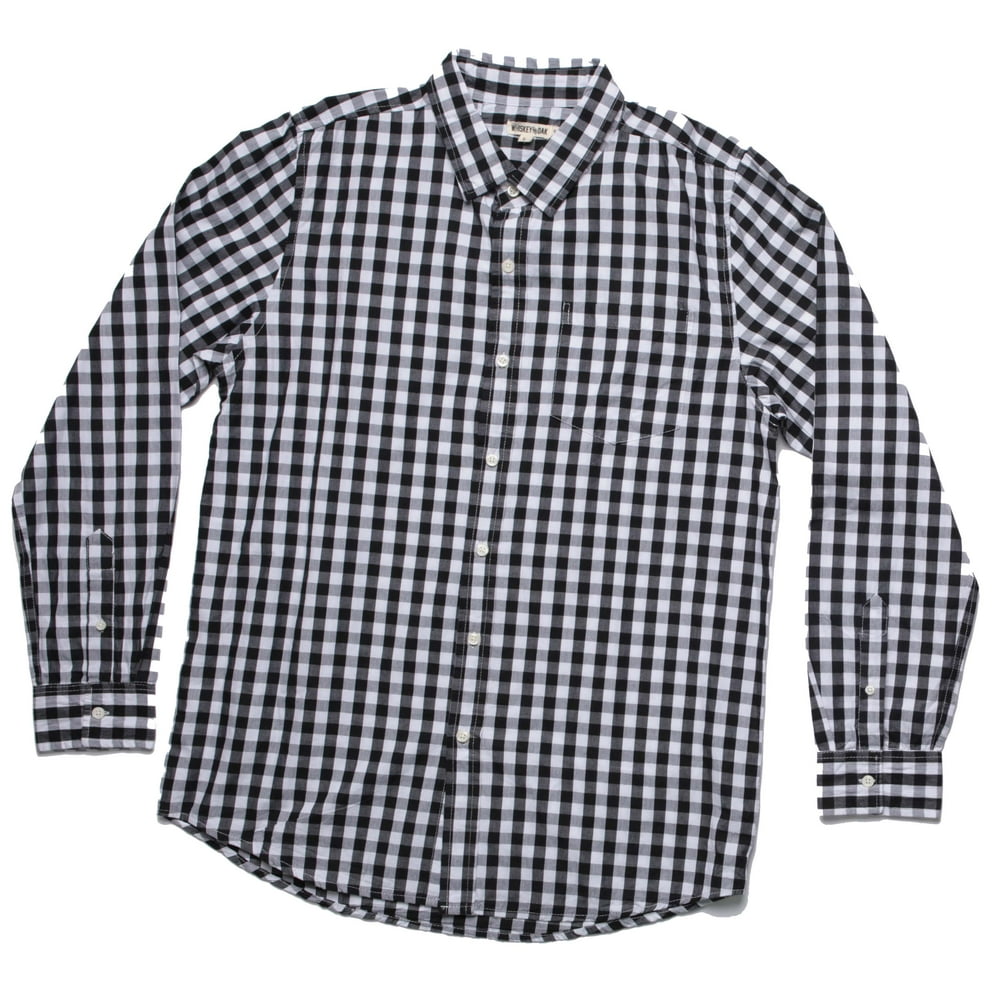 Whiskey & Oak - Whiskey and Oak Mens Plaid Long Sleeve Button Down ...