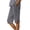 Gray, variant on Capri Pants for Women Elastic Waist Wide Leg Knee Length Cropped Capris Casual Summer Pull On Capri Pants with Button Slit Hem, 2XL