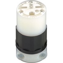 Leviton Grounding Connector Nylon Indust. 15 Amp 2 Pole, 3 W Nema 6 - 15 R Csa B/W Bg