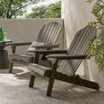 thumbnail image 3 of GDF Studio Milan Outdoor Acacia Wood Adirondack Chair (Set of 2), Gray, 3 of 13