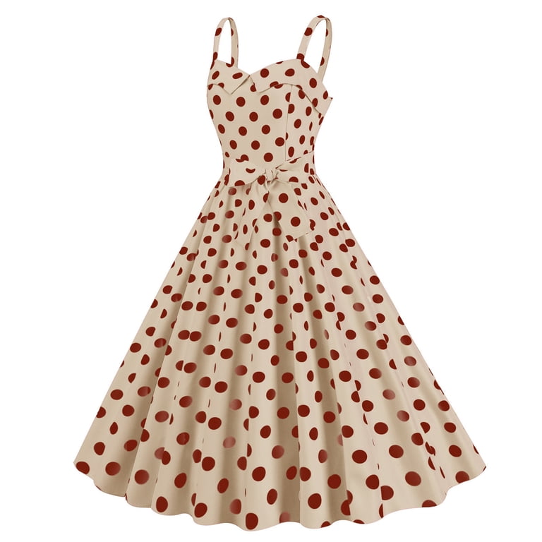1950s beach dress HGIEYS Womens Vintage 1950s, Halter Polka Dot Dresses Tea Party, Outdoor Picnic, Summer Vacation, Outfits Bday 80% Gown Affair: The ocean Color:Sky Blue Floral up/Corset Back