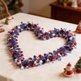 thumbnail image 4 of Red White and Blue Decorations - 6.5 Ft Patriotic Garland 250th Anniversary 4th of July Decorations, Glitter Garland Memorial Day, National Independence Day Decor, Multicolor, 78.74 Inch, 1 PCS, 4 of 7