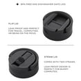 thumbnail image 2 of JoyJolt Triple Insulated Water Bottle with Flip Lid & Sport Straw Lid - 22 oz - Grey/Black, 2 of 7