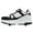 W1 Black, variant on Futezty Children Shoes Thick Soled Sneakers Fashionable Soles With Wheels Automatic Skating Sneakers Boys Girls Students Teenagers Roller Skating Shoes Sports Shoes