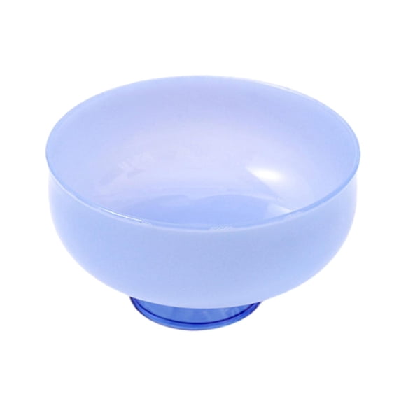 Copa de postre con boca redonda, accesorio para fotos, frutero, tazón de helado de vidrio con base para Azul
