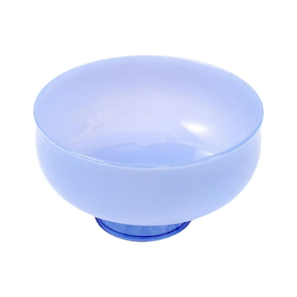 Copa de postre con boca redonda, accesorio para fotos, frutero, tazón de helado de vidrio con base para Azul