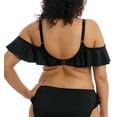 thumbnail image 2 of Elomi Plain Sailing Bardot Ruffle Underwire Bikini Top (ES7283),40HH,Black, 2 of 4