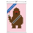 thumbnail image 2 of Star Wars: Saga - Chewbacca Hearts Wall Poster with Wooden Magnetic Frame, 22.375" x 34", 2 of 3