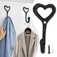 thumbnail image 2 of 4PcsCast Iron Love Hook Heart Shaped Hook Retro Wrought Iron Hook, 2 of 7