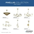 thumbnail image 4 of Progress Lighting Pinellas 1-Light Wall Sconce, Soft Gold, Opal Glass Shade, 4 of 13