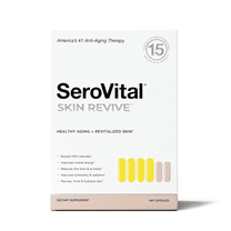 Serovital Skin Revive Supplement for Women, Supports Skin Hydration and Wellness, 180 Capsules