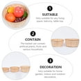 thumbnail image 2 of Miangastore 3pcs Bamboo Flower Baskets Gift Organizer Home Fruit Sundries Storage Baskets, 2 of 8