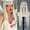Platinum Blonde, variant on SUCS Long Platinum Blonde Wigs for Women Synthetic White Blonde Wig with Bangs Straight Platinum White Color Cosplay Wig for Halloween Party