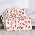 thumbnail image 3 of Zufioo Pastry Print Horizontal Flannel Blanket, Anti-wrinkle, Anti-shrinkage, Anti-allergic Plush Blanket, Household Items Suitable for Bedroom-50"x40", 3 of 6