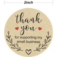 thumbnail image 2 of SUTENGDA 2 inch Thank You Stickers  Kraft Thank You for Supporting My Small Business Stickers Round Labels with Red Heart  Custom Sticker for Crafters  Bakeries &amp; Small Business Owner, 2 of 9