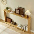 thumbnail image 5 of Kadyn Console Desk Table, Console Table, Entryway Table, 70.1" Narrow Wooden Console Sofa Table for Entranceways, Corridors, and Front Door, Natura, 5 of 10