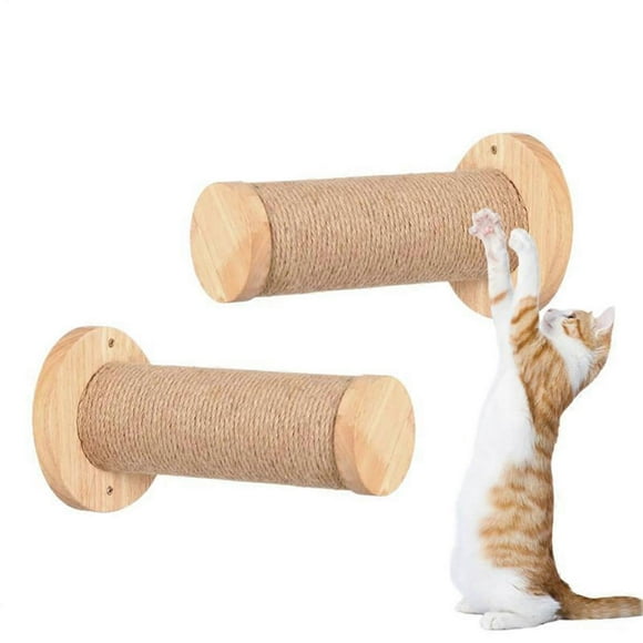 Cat Climbing Wall 2pcs Wooden Stable and Safe Scratching Post Ladder