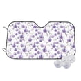 thumbnail image 2 of Lsque Orchids Flowers Car Windshield Sun Shade | Accordion Folding Style Auto Shade for Car Truck SUV Van | Blocks UV Rays Sun Visor Protector | Small, 2 of 7