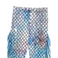 thumbnail image 5 of YIZYIF Womens Halloween 3D Print Mermaid Leggings Costume Fish Scales Compression Pants Cosplay Trousers Gold&Blue S, 5 of 7