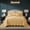Honey Gold, variant on HZ & HY Oversized King Bedspread 120x118 - Paisley Pattern Quilt Set - Gorgeous & Elegant Style Bedding Coverlets, Reversible, Lightweight, 5 Piece, King Size, Polar Night