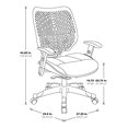 thumbnail image 4 of Unique Self Adjusting Orange Fabric SpaceFlex Back Managers Chair, 4 of 5