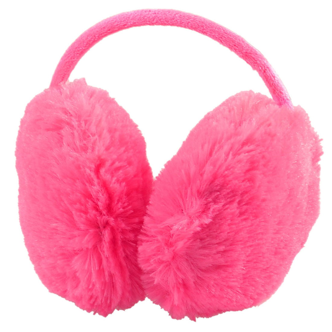 Woman Watermelon Red Plush Fluffy Ear Warmer Muffs Earmuffs Headband ...