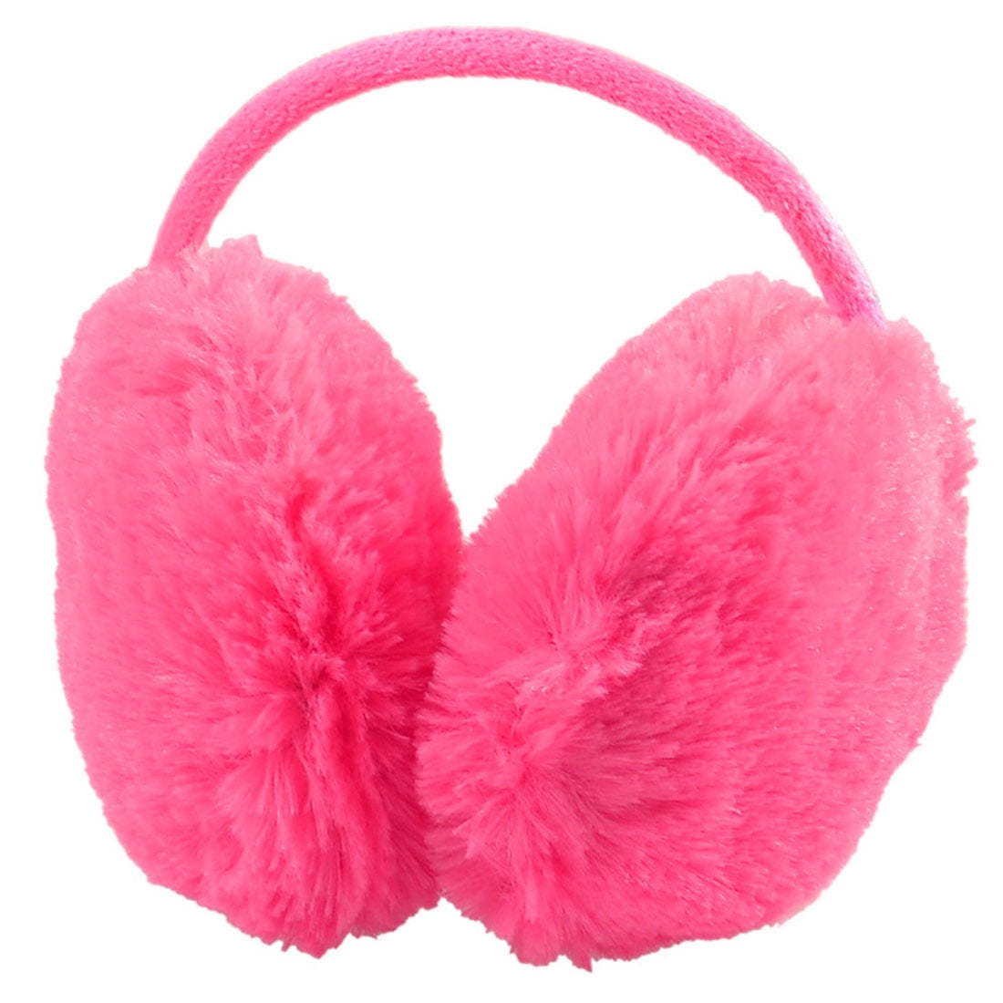 Woman Watermelon Red Plush Fluffy Ear Warmer Muffs Earmuffs Headband