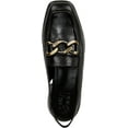 thumbnail image 4 of Naturalizer Women's Frances Slingback Chain Detail Loafer Black Leather 9.5M, 4 of 5
