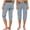 Gray plus size capri pants a1, variant on Cagogo Women Plus Size Capri Pants Elastic Waist with Pockets Casual Loose Wide Leg Cropped Palazzo Trousers Summer Vacation Beach Travel Activewear Lounge, Coffee M
