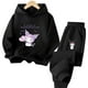 thumbnail image 5 of Conjunto de sudadera con capucha Kuromi para niños, linda sudadera con estampado de dibujos animados de anime, ropa gruesa y cálida de manga larga para niñas de Hello Kitty, 5 of 5
