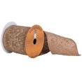 thumbnail image 2 of Vickerman Q174204 4 in. x 5 Yard Gold Embroider Vine Ribbon, 2 of 3