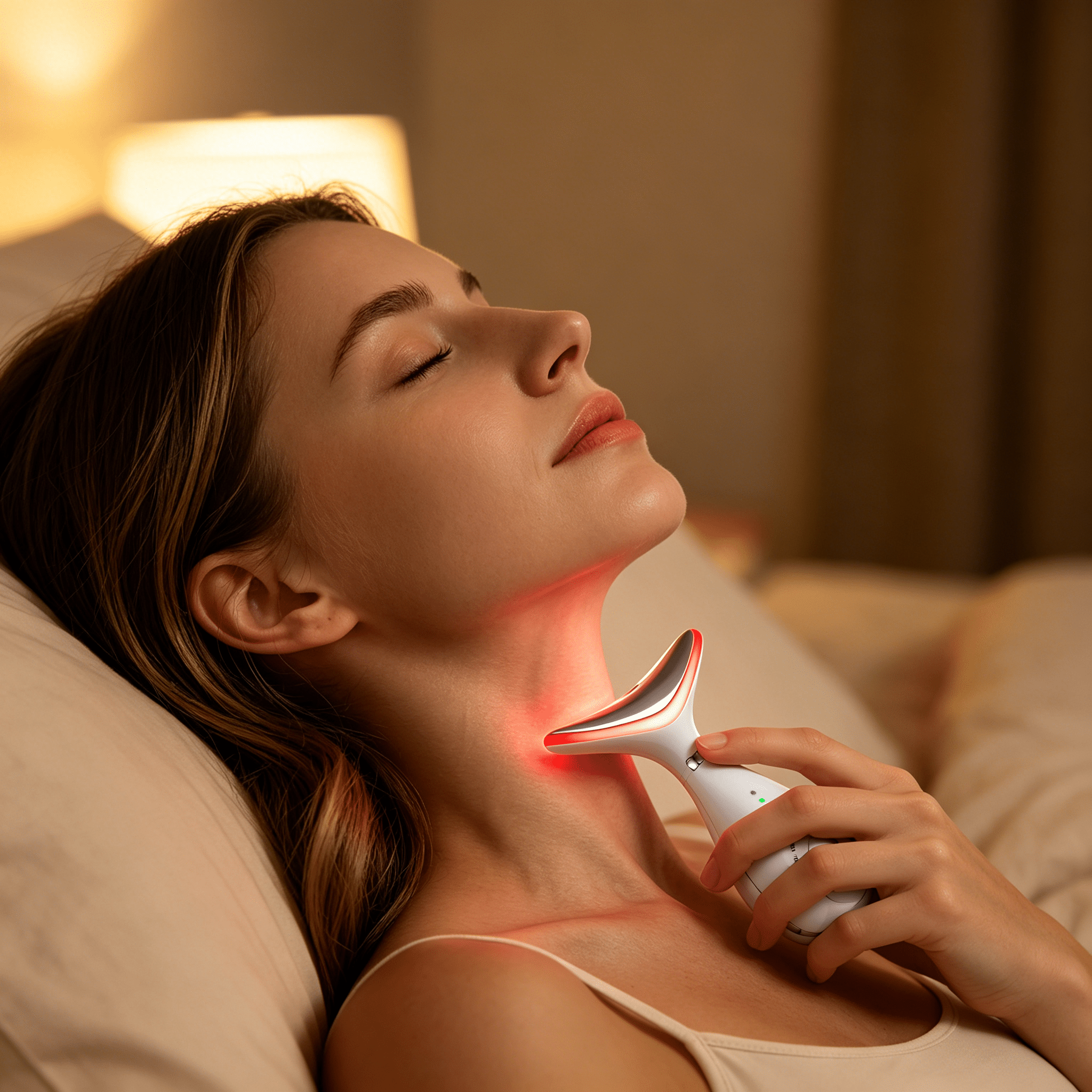 XIRQI 2026 New Red Light Therapy for Face and Neck, Facial Wand, Multifunctional Facial-Device for Home,Spa,Travel,Skincare