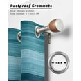 thumbnail image 6 of nqOlkjepod Outdoor Curtains for Patio Waterproof, Teal Blue Green Outdoor Privacy Panels Grommet, Modern Ombre Minimalism Abstract Stripes Blackout Outside Curtains for Porch 54"x108", 1 Panel, 6 of 8