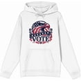 thumbnail image 4 of American Eagle Vote Adult White Long Sleeve Hoodie-XL, 4 of 6