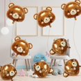 thumbnail image 5 of 8 globos de oso, globos de animales de granja, lindos globos marrones en forma de oso, globos de aluminio para decoraciones de baby shower, fiesta de cumpleaños de animales, tema d, 5 of 5