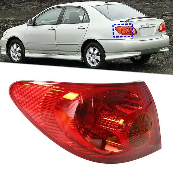 Fit for 03-08 Corolla Tail Light Housing Assembly LH Driver Side