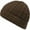 (Cuffed) Brown, variant on Solid Cable Knit Beanie Cuffed Style Skully Winter Ski Hat Cap