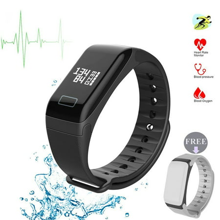 Fitness Tracker Fitness Watch Smart Bracelet with Heart Rate Moniter Blood Pressure Blood Oxygen Pdeometer Sleep Monitoring Calories Track for Daily Activity and (Best Fitness Tracker For Sleep Tracking)