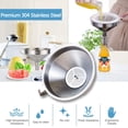 thumbnail image 2 of 4 PCS Funnels For Kitchen Use Filling Bottles,Kitchen Funnels,304 Stainless Steel Food Funnel,With Strainer,Reusable,Use For Filtering Juice,Coffee,Milk,Honey, 2 of 8