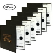 Auto Registration Insurance & ID Card Holder  6 Pack  Perfect for any Car, Truck, Motorcycle, Trailer or Boat - Strong Velcro Closure