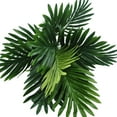 thumbnail image 5 of Artificial Plants Palm Leaves Green Greenery Tree Faux Fake Tropical Large Leaf for Party Flowers Arrangement Wedding Decorations (2), 5 of 5