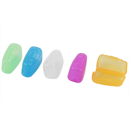 toothbrush caps travel brush head protector 5pcs protective cleaner case walmart plastic