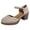 White, variant on Women's Heeled Sandals Boho Hollow out Closed Toe Heels Breathable Work Business Casual Shoes with Arch Support White Size 7