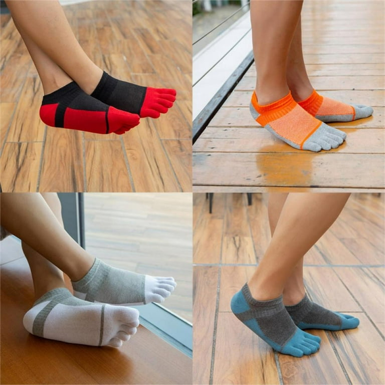 1 Pair Five Finger Toe Socks Soft Ladies Womens Casual Mesh Thin Socks  Summer ☆