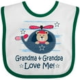 thumbnail image 3 of Inktastic Grandma and Grandpa Love Me Boys Boys or Girls Baby Bib, 3 of 4