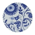 thumbnail image 2 of Nawypu Blue and White Porcelain Floral Tablecloth Round Spring Summer Leaf Boho Tablecloths Porcerlain Flower Table Clothes Reusable Circle Table Cover for Dining Room Picnic Party Home Decor, 2 of 7